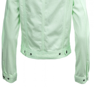 Wholesale Latest Design Comfortable Breathable <b>Women</b> Denim Jackets / Customized Design <b>Womens</b> Slim Fit <b>Crop</b> Denim Jackets - Product Image 6