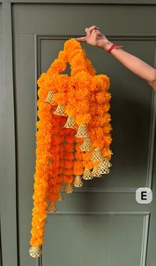 Indian Marigold Chandelier Traditional Art Style Home Decor <b>for</b> Indoors and Outdoors <b>for</b> Door Decoration <b>Garden</b> <b>Ornamentation</b> - Product Image 2
