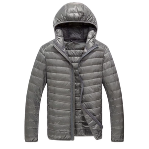 Stylish Solid Color Plus Size <b>Men's</b> Padding <b>Jackets</b> Customized Design Fashionable Hooded Padded <b>Jacket</b> For <b>Men</b> From BD - Product Image 3