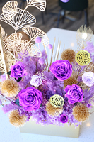 Lila Ewige Blumenkörbe Natürlicher Blumenstrauß für Frühlingsfest-Eröffnungen im Einkaufszentrum oder Zuhause