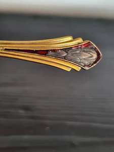 Ensemble de cuillères en métal de qualité supérieure couverts ustensiles de cuisine argenterie couverts de table ustensiles merveilleux design doré parfait pour les repas - Product Image 2