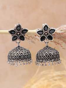 Pendientes de Plata Oxidada Geométricos Hermosos de Alta Calidad y Grado Superior, los Más Vendidos, Directo del Proveedor Indio - Product Image 3