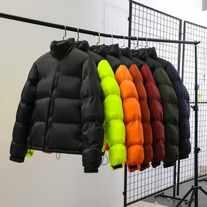Lightweight Men's Puffer <b>Jacket</b> with <b>Canvas</b> Fabric for Face Coverage Custom Packing - Product Image 5