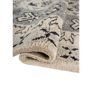 Handmade Blue Thyme Wool <b>Rug</b> Geometric Abstract Pattern for Home Boho Style for Living Room Hallway Rectangle <b>Space</b>-PKWL-677(Fr) - Product Image 2