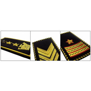 Épaulette élégante brodée à la main Insigne de la Royal Navy avec logo personnalisé Étiquette de marque pour robe de cérémonie - Product Image 6