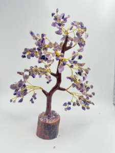 Améthyste naturelle arbre de pierres précieuses Feng Shui arbre de guérison cristal naturel améthyste arbre de pierres précieuses pour la décoration intérieure faite à la main - Product Image 2