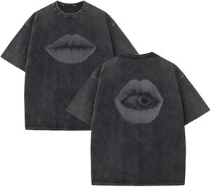 Meilleurs t-shirts délavés à l'acide pour hommes Design personnalisé délavé Top des ventes 100% coton coupe régulière imprimé tricoté - Product Image 1