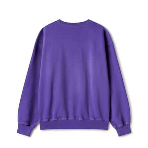 Sudadera clásica de cuello redondo de lana para hombres y mujeres, ligera, cálida y perfecta para descansar o actividades al aire libre básicas, mezcla de algodón - Product Image 4