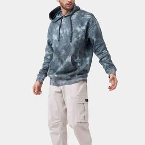 Nouveau sweat à capuche tendance délavé à l'acide, style tie-dye, fermeture éclair, lourd, avec strass, style homme, délavé au soleil, fermeture éclair, tissu en molleton français, streetwear - Product Image 4