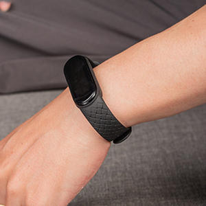 Bracelet en silicone Sport de haute qualité Pack 5 noir pour MI Band 5/6 respirant 45mm 49mm disponible Orange blanc rose jaune caoutchouc - Product Image 4