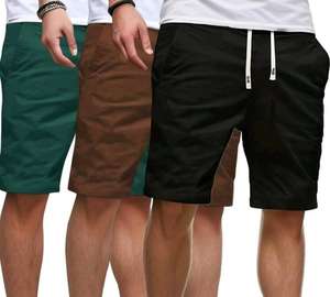 Venta al por mayor de pantalones cortos de cintura media para hombres 100% algodón respetuoso con el medio ambiente transpirable elástico cintura cierre High Street OEM servicio disponible - Product Image 5