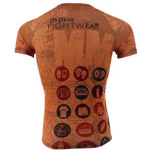 Chemise de compression personnalisée MMA/BJJ à manches courtes avec logo de surf Rashguard de Jiu Jitsu sublimé Concevez votre propre Rash Guard personnalisé - Product Image 6