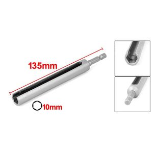 Uxcell 10mm tournevis à écrou 1/4 "à changement rapide tige à six pans creux foret à fente tournevis clé outil longueur 135mm acier 304 - Product Image 3