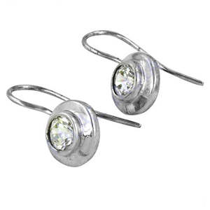 Pendientes de Circonita Cúbica de Moda para Mujer, Plata de Ley 925 con Baño de Oro, para Compromiso, Oro Rosa de 14k y 18k, Material Principal Diamante, Idea de Regalo - Product Image 1