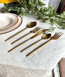 Cutlery Stainless Steel Set Kitchen Luxury Party Restaurant Bulk Gold Silver Brass Custom Wedding <b>Flatware</b> Sets by f s i - Product Image 5