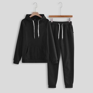 Chándal liso para mujer de calidad superior, Conjunto de sudadera informal de dos piezas y joggers - Product Image 3
