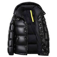 Blouson Bomber Homme Entièrement Personnalisé Style Coréen Imperméable avec Bordure en Fourrure de Mouton Automne Hiver Coupe Slim Col Rond Décontracté