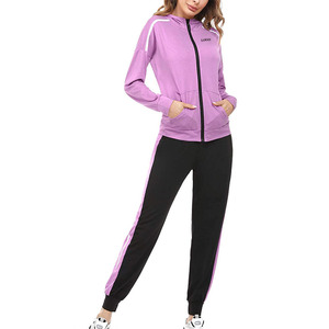 Conjunto Deportivo de Chándal para Mujer de Alta Calidad, Talla Grande, para Entrenamiento de Invierno, Ropa Casual, Material de Felpa de Punto, Color Sólido - Product Image 5