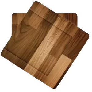Manteles individuales redondos de madera más populares de alta venta con posavasos decorativos grabados con láser para posavasos de taza de té de mesa - Product Image 3