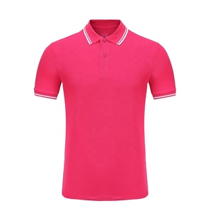 Camiseta de Moda Masculina en Oferta, Transpirable, de Algodón, Cuello Alto, Manga Corta, Corte Regular, Tallas Grandes, para Golf - Product Image 1