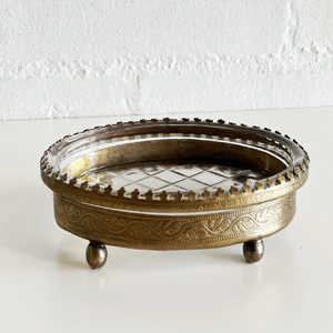 Polished Brass Countertop Soap Dish | Modern <b>Freestanding</b> Rectangular <b>Bar</b> Soap Holder with Drainage Slats - Product Image 5