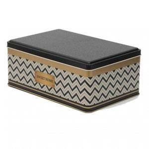 ฝาปิดกันลื่นสีดำขนาด170x260x100มม. กล่องเก็บของโลหะทรงสี่เหลี่ยมประเภทความจุ4.2L - Product Image 3