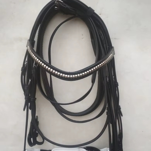 Bride de cheval en cuir anglais de qualité supérieure Bride d'équitation de haute qualité pour l'entraînement et la compétition - Product Image 1