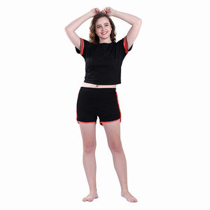 ราคาดีที่สุด! ชุด2ชิ้นเสื้อยืดแขนสั้นสำหรับผู้หญิงชุด2ชิ้นแบบลำลองใส่ได้ทั้งชายและหญิงสำหรับฤดูร้อน - Product Image 3