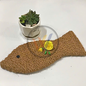 Pembelian terbaik! ECO-SAFE penggaruk kucing serat kelapa-bentuk ikan menyenangkan, tahan lama, berbagai ukuran, layanan OEM, kualitas bagus! - Product Image 1