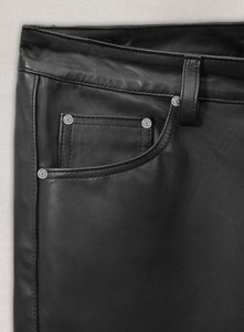 Pantalones de Cuero Casuales con Botones de Alta Calidad 100% - Tela de Secado Rápido de Primera Calidad, Diseño Ligero, Resistente al Viento y Transpirable - Product Image 5