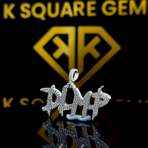 จี้ฮิปฮอปตัวอักษรที่กำหนดเองตัวอักษรกำหนดเองตัวอักษรนำโชคของคุณจี้ชื่อฮิปฮอปของผู้ชายจี้เพชรโมอิสเครื่องประดับฮิปฮอปน้ำแข็งออก - Product Image 6