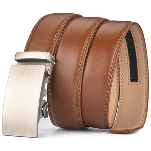 Cinturones de cuero genuino 100% ajustables para hombre de nuevo diseño, cinturón de cuero de última colección informal personalizado al por mayor - Product Image 3
