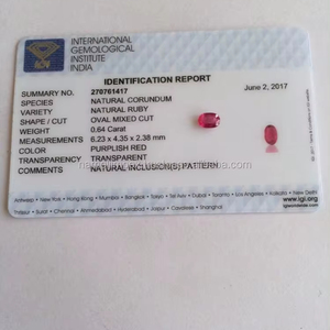 Rubis IGI, naturel NON chauffé et NON traité - Product Image 1