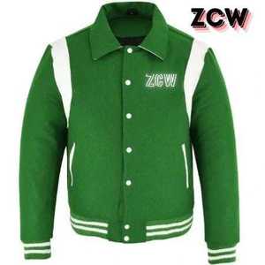 Custom Vintage Wool Varsity <b>Jacket</b> Puff Printing Windproof <b>Waterproof</b> Hip Baseball Streetwear Oversize Stand <b>Thin</b> Reversible - Product Image 1