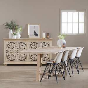 Table à manger Rhodes en manguier-Table à manger-Toutes les tables-Produits - Product Image 3