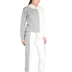 ชุดเซต2ชิ้นสำหรับผู้หญิงเสื้อฮู้ดคอตั้งป้องกันการเกิดเป็นก้อน2025โลโก้แบบใหม่คุณภาพสูง - Product Image 3