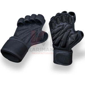 Weight Lifting Gloves Women <b>Men</b> Thick Padded Gym Gloves with Full Palm Protection Grip Shock Absorption Customize Gloves - Product Image 2