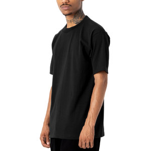 Camiseta de cuello redondo de algodón de manga corta personalizada de peso pesado Unisex, ropa al por mayor, camisetas lisas de buena calidad - Product Image 4