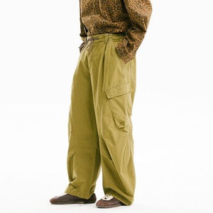100% Cotton Garment Dyed <b>Men's</b> Casual Pants High Quality Street Multi-Flap Pocket <b>Loose</b> Cargo Pants Camouflage Printing <b>Trousers</b> - Product Image 6
