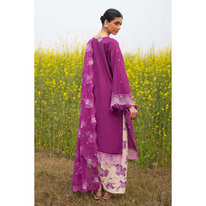 ชุดสูทผ้าลอนปักลาย 3 ชิ้นสำหรับผู้หญิง พร้อมกางเกงพิมพ์ลายและขอบปักลาย รุ่น CL-52277 - Product Image 6