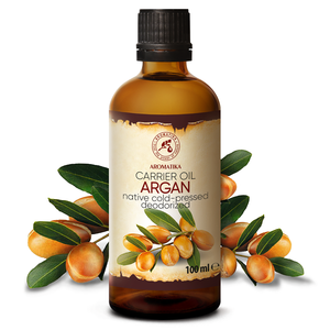 Huile d'Argan 100ml 250ml Aromatika Huile de Noyau d'Argania Spinosa Pressée à Froid pour Massage Corporel, Perte de Cheveux et Fermeté de la Peau - Product Image 1