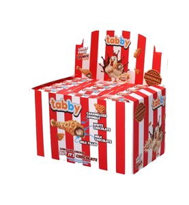 Chocolate Crujiente Tabby al por Mayor, en Forma de Ala de Pollo, 50g, Paquete de 24 Unidades, Estuche Expositor, Chocolate con Leche con Apariencia de Pollo Frito - Product Image 1