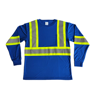 Dri Fit Safety <b>T</b> <b>Shirt</b> Wholesale <b>Hi</b> <b>Vis</b> Workwear Multifunctional 260gsm <b>Hi</b> <b>Vis</b> <b>Shirt</b> for Men Reflector Construction <b>Shirts</b> - Product Image 1
