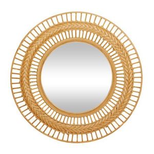 Venta al por mayor de lujo bohemio ojo espejo tejido a mano ratán pared colgante decoración personalizable de la India para ocasiones de cumpleaños - Product Image 6