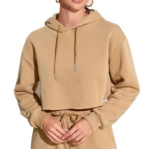 Venta al por mayor de gran tamaño Sudadera con capucha Otoño Invierno ropa mujer dulce cálido suave con capucha de manga larga Casual sudaderas con capucha sólido sudadera Top - Product Image 3