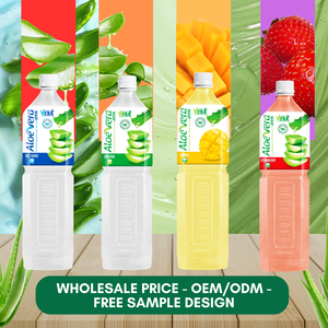 Bebida de jugo de Aloe Vera de 1500ml con pulpa VINUT Fabricante de Vietnam-Mejor precio al por mayor, muestra gratis, OEM/ ODM - Product Image 4