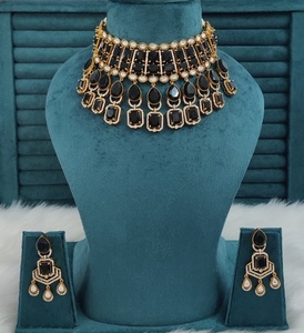 High Quality Polki Necklace Set Indian Traditional Jewelry Ideal For Weddings,Party Wear Luxury Necklace With <b>Beautiful</b> <b>Earrings</b> - Product Image 4