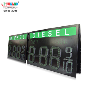 Señal <span class=keywords><strong>LED</strong></span> de gas diésel, pantalla de 7 segmentos para Estación de Servicio al aire libre, color verde, señal de precio - Product Image 3