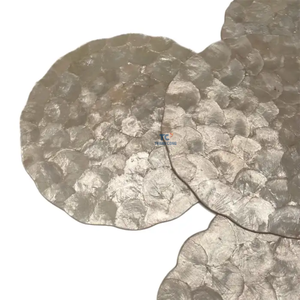 Manteles individuales festoneados de Capiz hechos a mano de Venta caliente Mantel individual de nácar de Venta caliente - Product Image 5