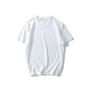 T-shirt tricoté surdimensionné d'impression personnalisée de haute qualité 210 GSM pour hommes 100% coton longue longueur en vente - Product Image 6